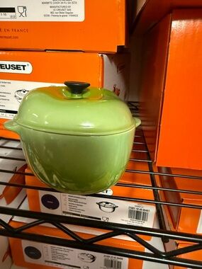 Le Creuset Green Apple Mini Cocotte in Light Green
